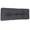 Vidaxl palletkussen 120x40x12 cm stof antracietkleurig