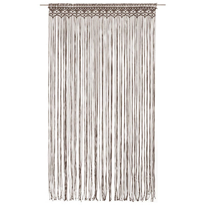 Vidaxl gordijn macramé 140x240 cm katoen taupe
