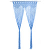 Vidaxl gordijn macramé 140x240 cm katoen blauw