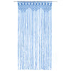 Vidaxl gordijn macramé 140x240 cm katoen blauw