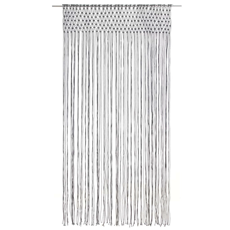 Vidaxl gordijn macramé 140x240 cm katoen antraciet