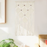 Vidaxl wandhanger macramé 40x80 cm katoen - afbeelding 1