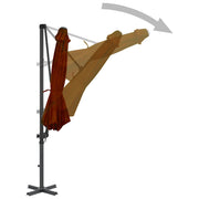 Vidaxl zweefparasol met aluminium paal 300 cm terracottakleurig - afbeelding 3