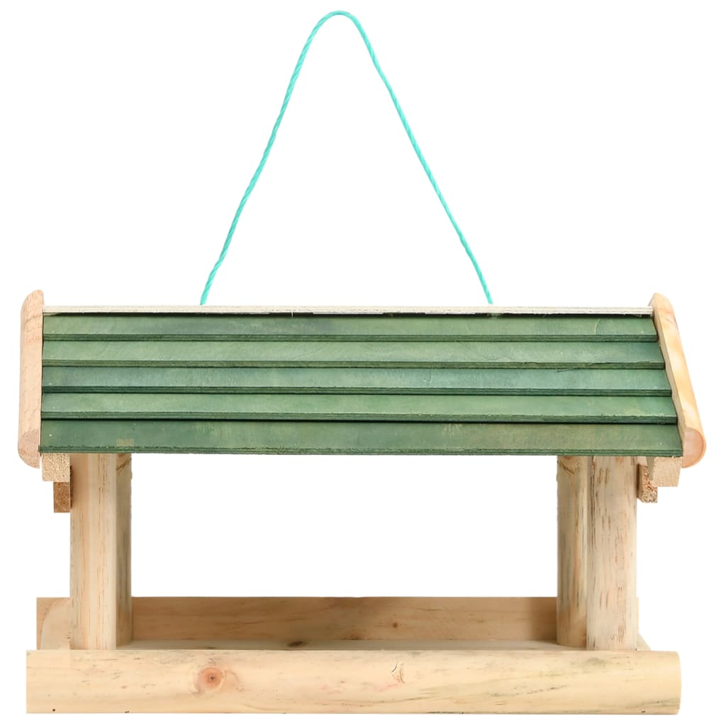 Vidaxl vogelvoeder 35x29,5x21 cm massief hout