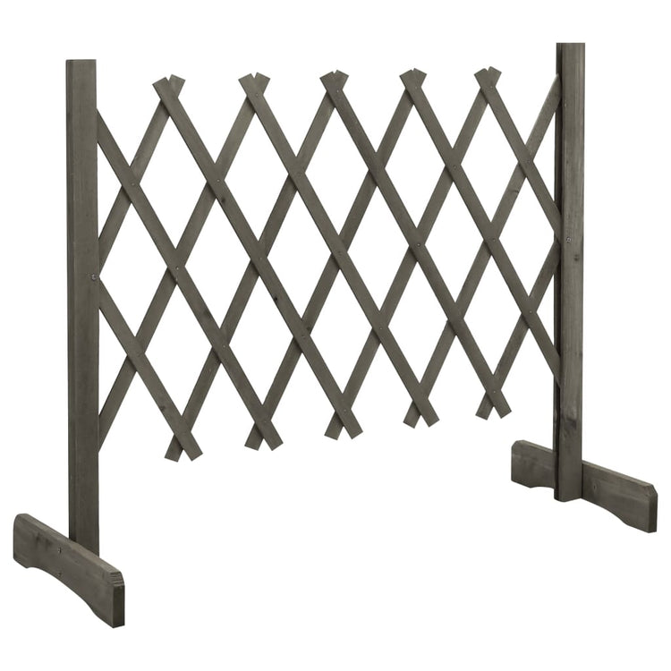 Vidaxl tuinlatwerk 120x60 cm massief vurenhout grijs