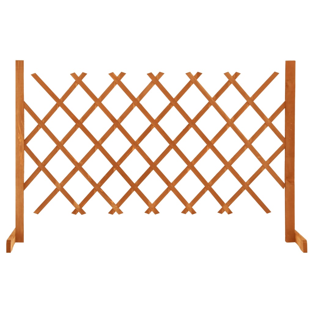 Vidaxl tuinlatwerk 120x90 cm massief vurenhout oranje