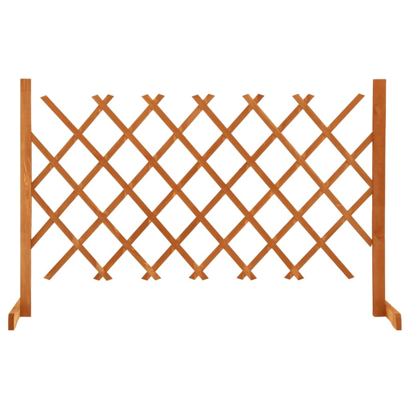 Vidaxl tuinlatwerk 120x90 cm massief vurenhout oranje