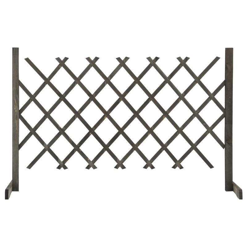 Vidaxl tuinlatwerk 120x90 cm massief vurenhout grijs