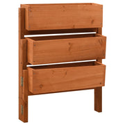 Vidaxl plantenbak inklapbaar 60x14x75 cm massief vurenhout oranje - afbeelding 1