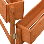 Vidaxl plantenbak inklapbaar 60x14x75 cm massief vurenhout oranje - afbeelding 3