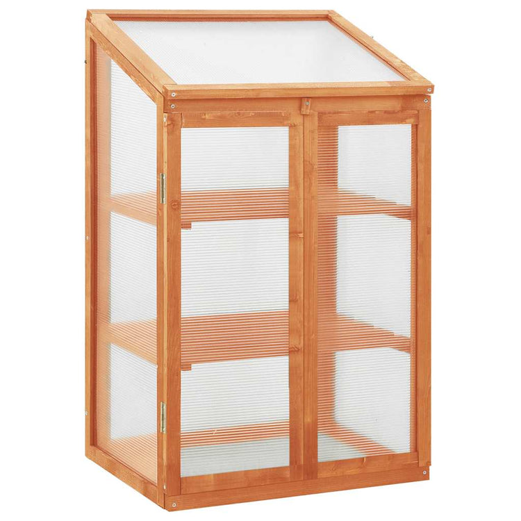 Vidaxl broeikas 60x45x100 cm vurenhout
