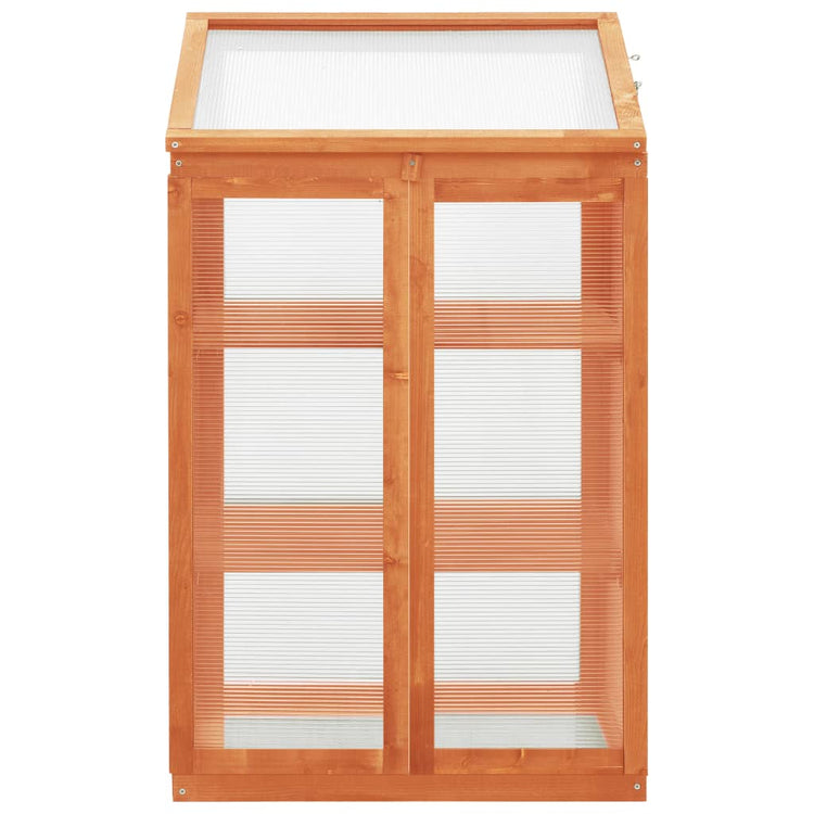 Vidaxl broeikas 60x45x100 cm vurenhout