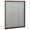 Vidaxl raamhor plissé 60x80 cm aluminium bruin