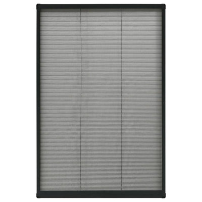 Vidaxl raamhor plissé 80x160 cm aluminium antraciet