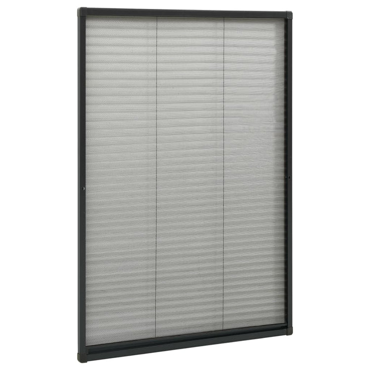 Vidaxl raamhor plissé 80x160 cm aluminium antraciet