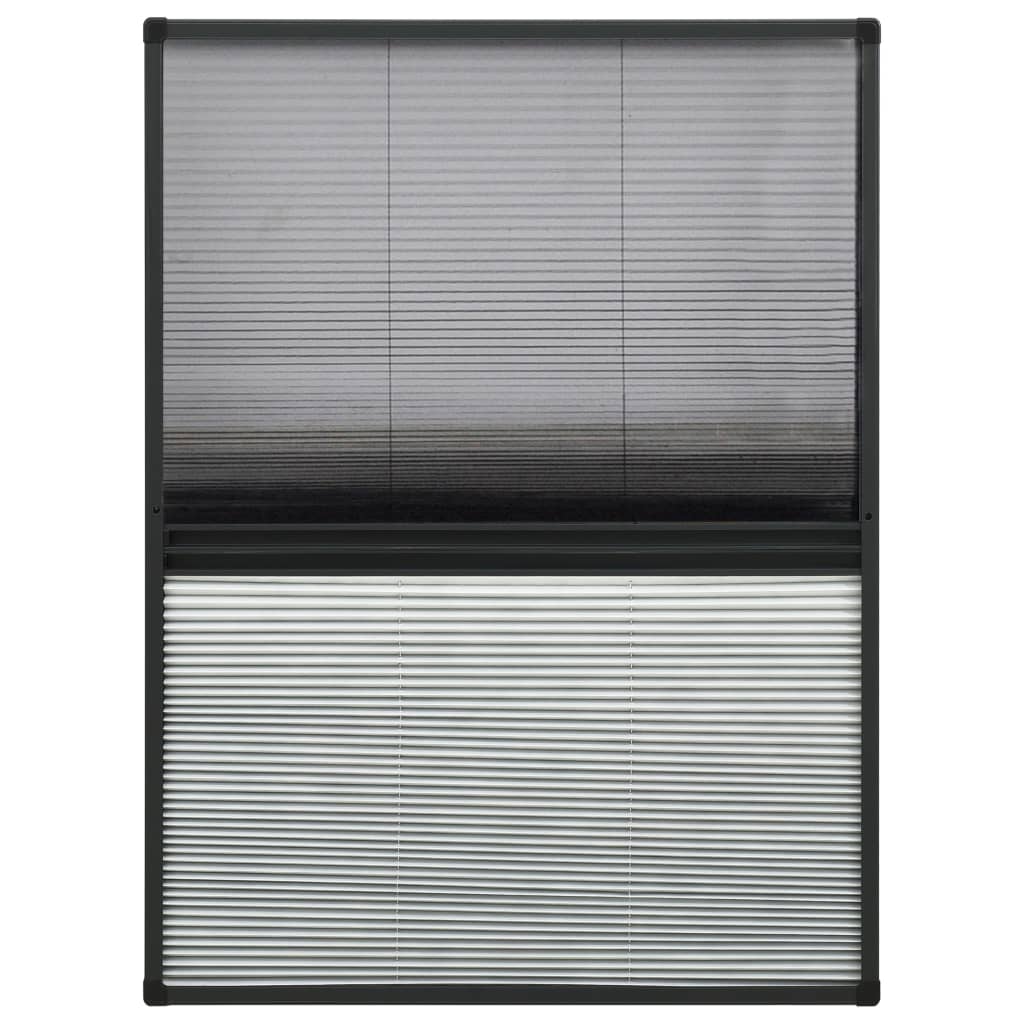 Vidaxl raamhor plissé met verduistering 80x120 cm aluminium