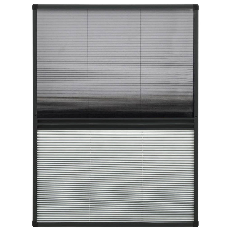 Vidaxl raamhor plissé met verduistering 80x120 cm aluminium