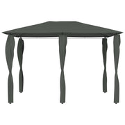 Vidaxl prieel met paalhoezen 160 g m² 3x4x2,6 m antracietkleurig - afbeelding 2