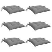 Vidaxl stoelkussens 6 st 40x40x7 cm oxford stof grijs - afbeelding 3