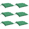 Vidaxl stoelkussens 6 st 40x40x7 cm oxford stof groen