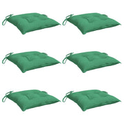 Vidaxl stoelkussens 6 st 40x40x7 cm oxford stof groen - afbeelding 3