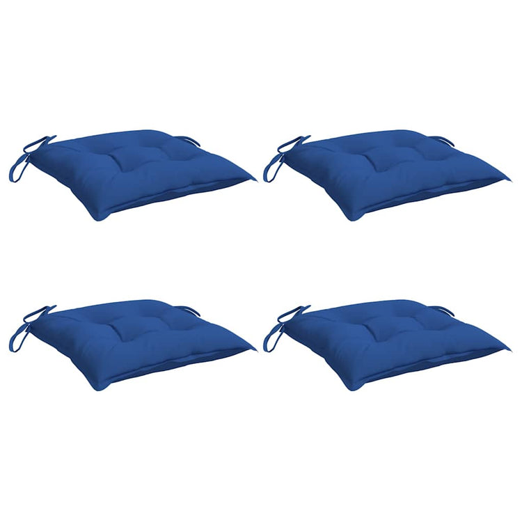 Vidaxl stoelkussens 4 st 40x40x7 cm oxford stof blauw