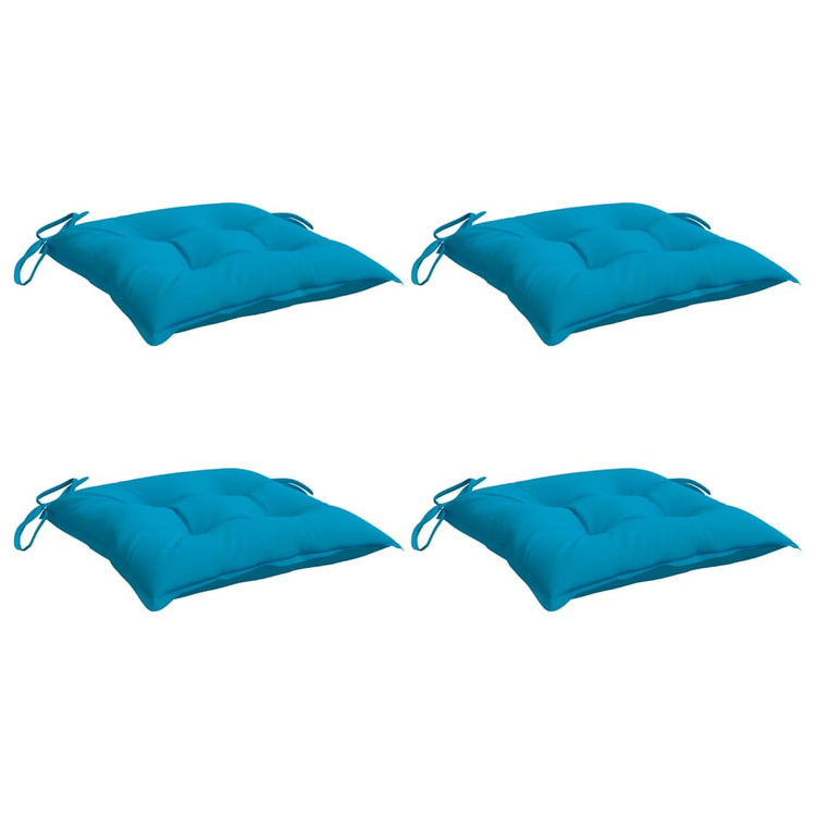 VidaXL Stoelkussens 4 st 50x50x7 cm oxford stof lichtblauw