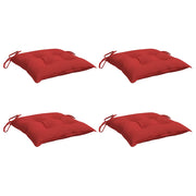 Vidaxl stoelkussens 4 st 50x50x7 cm oxford stof rood - afbeelding 3