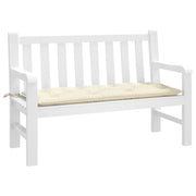 Vidaxl tuinbankkussen 120x50x7 cm oxford stof crèmekleurig - afbeelding 3