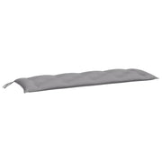 Vidaxl tuinbankkussen 150x50x7 cm oxford stof grijs - afbeelding 2