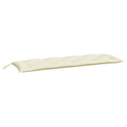 Vidaxl tuinbankkussen 150x50x7 cm oxford stof crèmewit - afbeelding 2