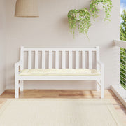 Vidaxl tuinbankkussen 150x50x7 cm oxford stof crèmewit - afbeelding 1