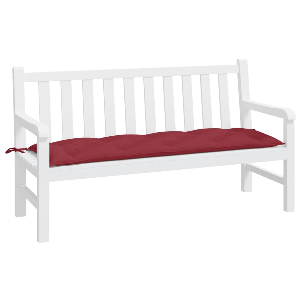 Vidaxl tuinbankkussen 150x50x7 cm oxford stof wijnrood