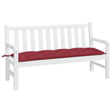 Vidaxl tuinbankkussen 150x50x7 cm oxford stof wijnrood - afbeelding 3