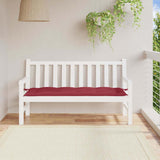 Vidaxl tuinbankkussen 150x50x7 cm oxford stof wijnrood - afbeelding 1