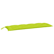 Vidaxl tuinbankkussen 150x50x7 cm oxford stof heldergroen - afbeelding 2