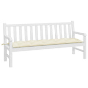 Vidaxl tuinbankkussen 180x50x7 cm oxford stof crèmewit - afbeelding 3