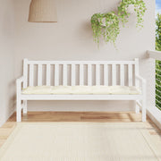 Vidaxl tuinbankkussen 180x50x7 cm oxford stof crèmewit - afbeelding 1