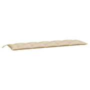 Vidaxl tuinbankkussen 180x50x7 cm oxford stof beige - afbeelding 2