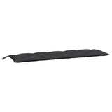 Vidaxl tuinbankkussen 180x50x7 cm oxford stof zwart - afbeelding 2