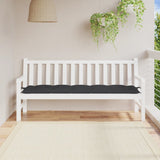 Vidaxl tuinbankkussen 180x50x7 cm oxford stof zwart - afbeelding 1