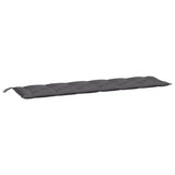 Vidaxl tuinbankkussen 200x50x7 cm oxford stof antracietkleurig - afbeelding 2