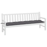 Vidaxl tuinbankkussen 200x50x7 cm oxford stof antracietkleurig - afbeelding 3