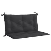 Vidaxl tuinbankkussen 100x(50+50)x7 cm oxford stof zwart - afbeelding 2