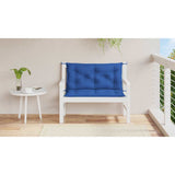 Vidaxl tuinbankkussen 100x(50+50)x7 cm oxford stof blauw - afbeelding 3
