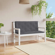 Vidaxl tuinbankkussen 120x(50+50)x7 cm oxford stof antracietkleurig - afbeelding 1