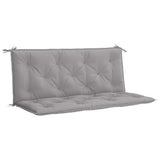 Vidaxl tuinbankkussen 120x(50+50)x7 cm oxford stof grijs - afbeelding 2