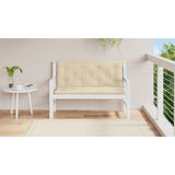 Vidaxl tuinbankkussen 120x(50+50)x7 cm oxford stof beige - afbeelding 3