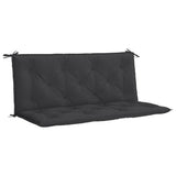 Vidaxl tuinbankkussen 120x(50+50)x7 cm oxford stof zwart - afbeelding 2