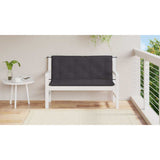Vidaxl tuinbankkussen 120x(50+50)x7 cm oxford stof zwart - afbeelding 3